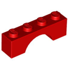 LEGO 3659 Red Arch 1 x 4 (losse stenen 14-14)
